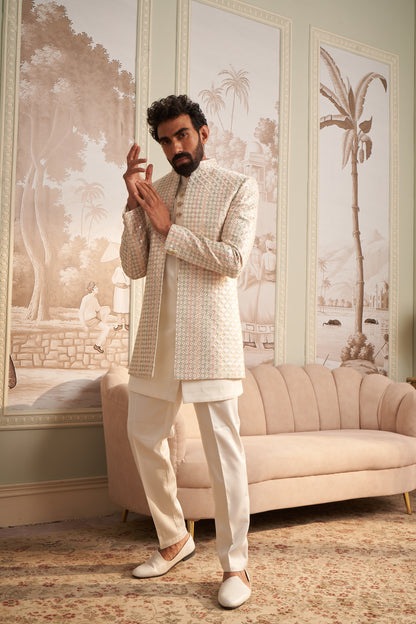 Indo Western Front Open - White