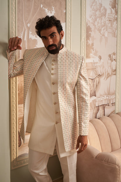 Indo Western Front Open - White