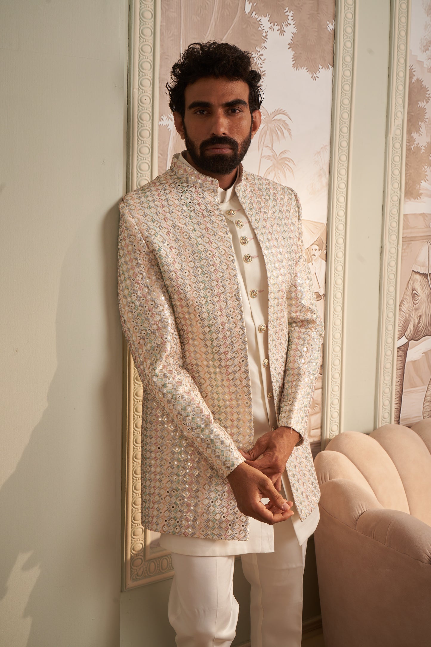 Indo Western Front Open - White