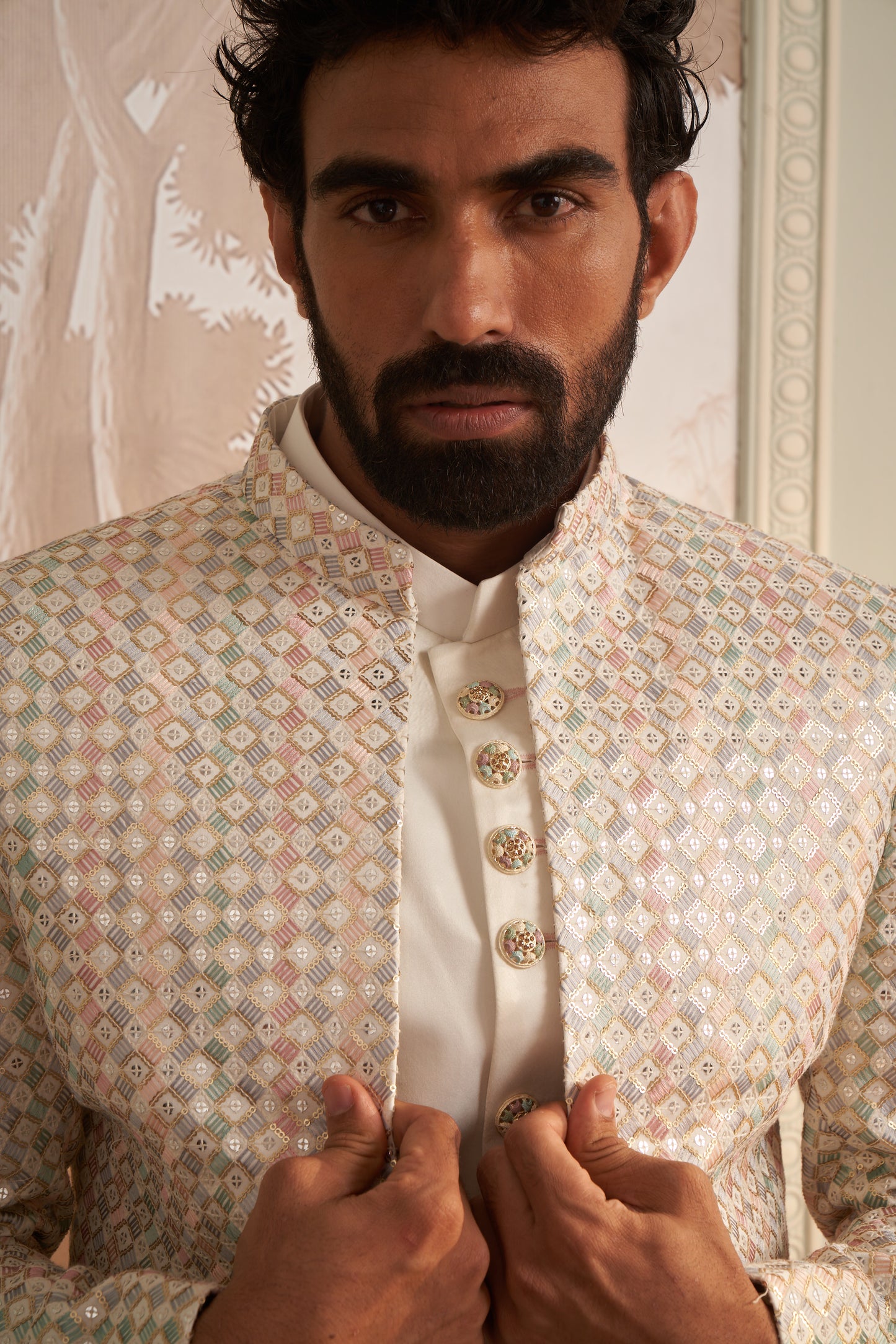Indo Western Front Open - White