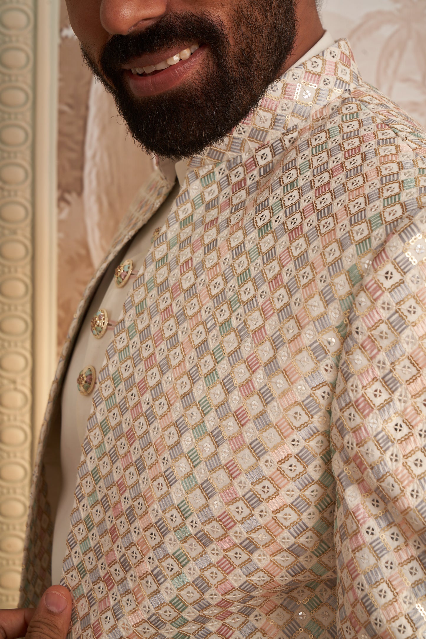 Indo Western Front Open - White