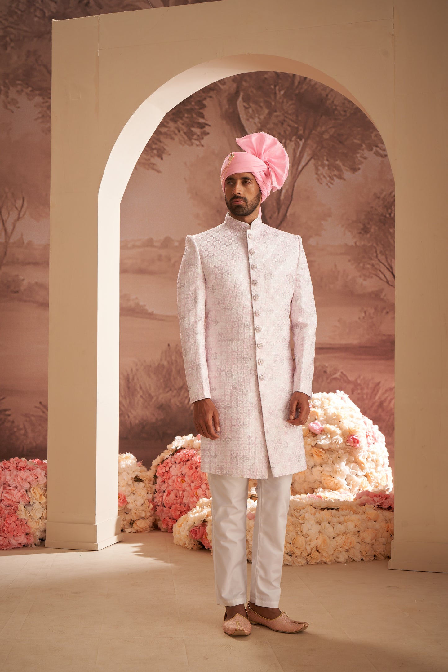 Sherwani - Pink