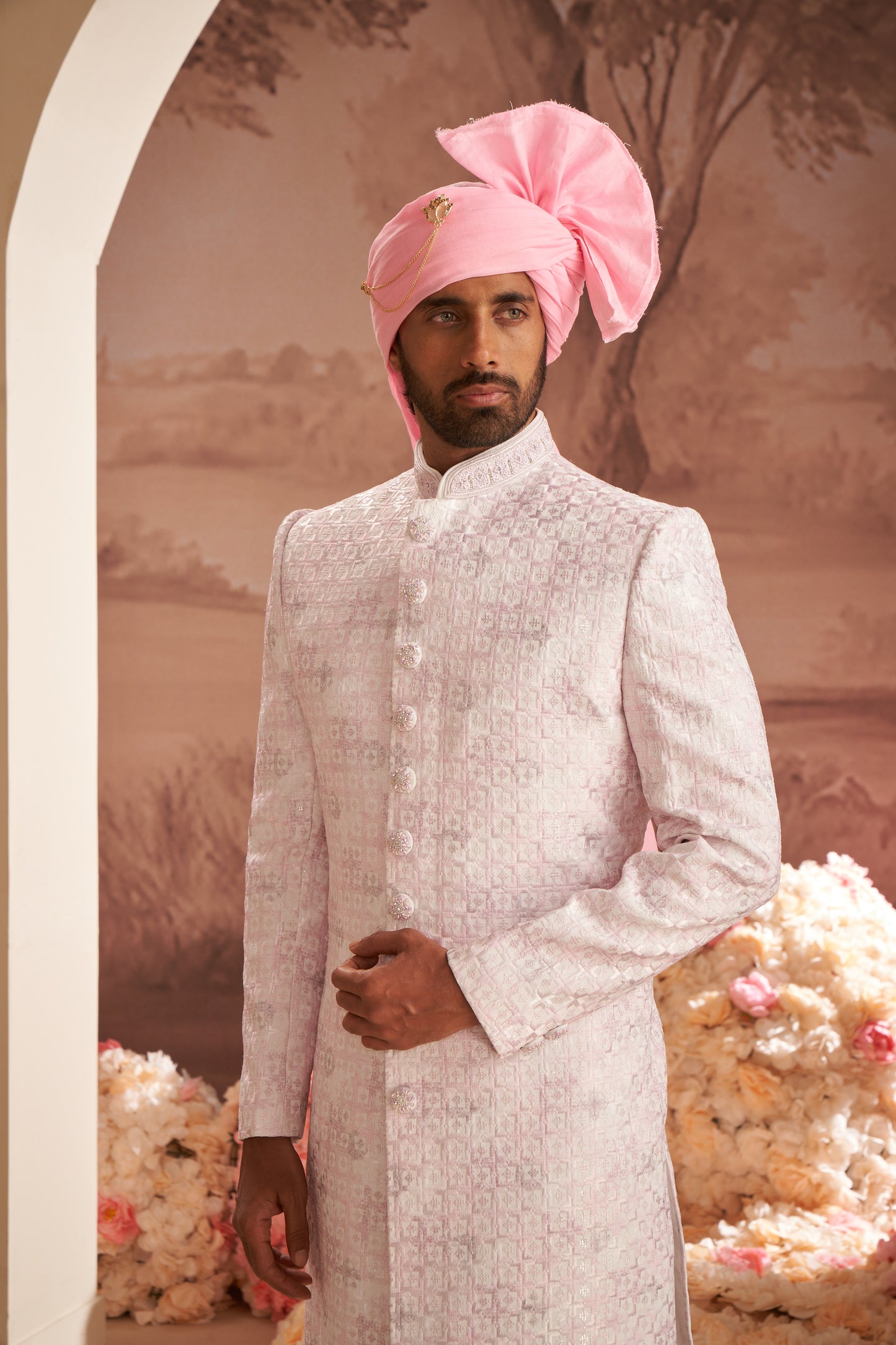 Sherwani - Pink