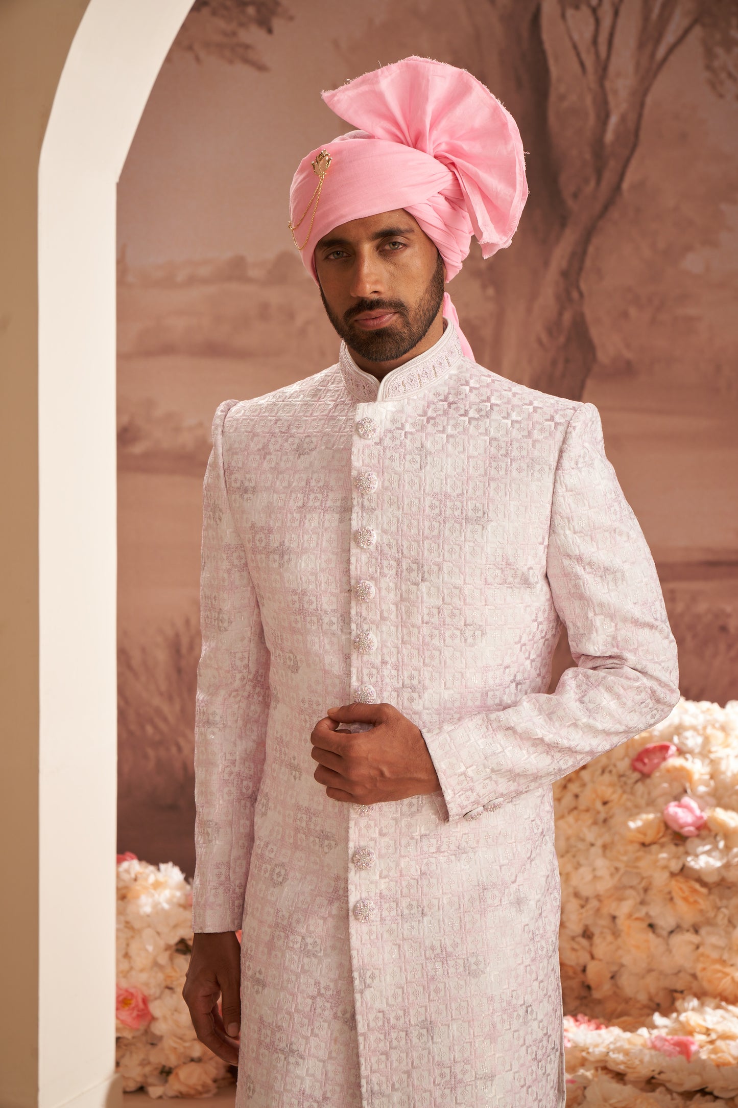 Sherwani - Pink