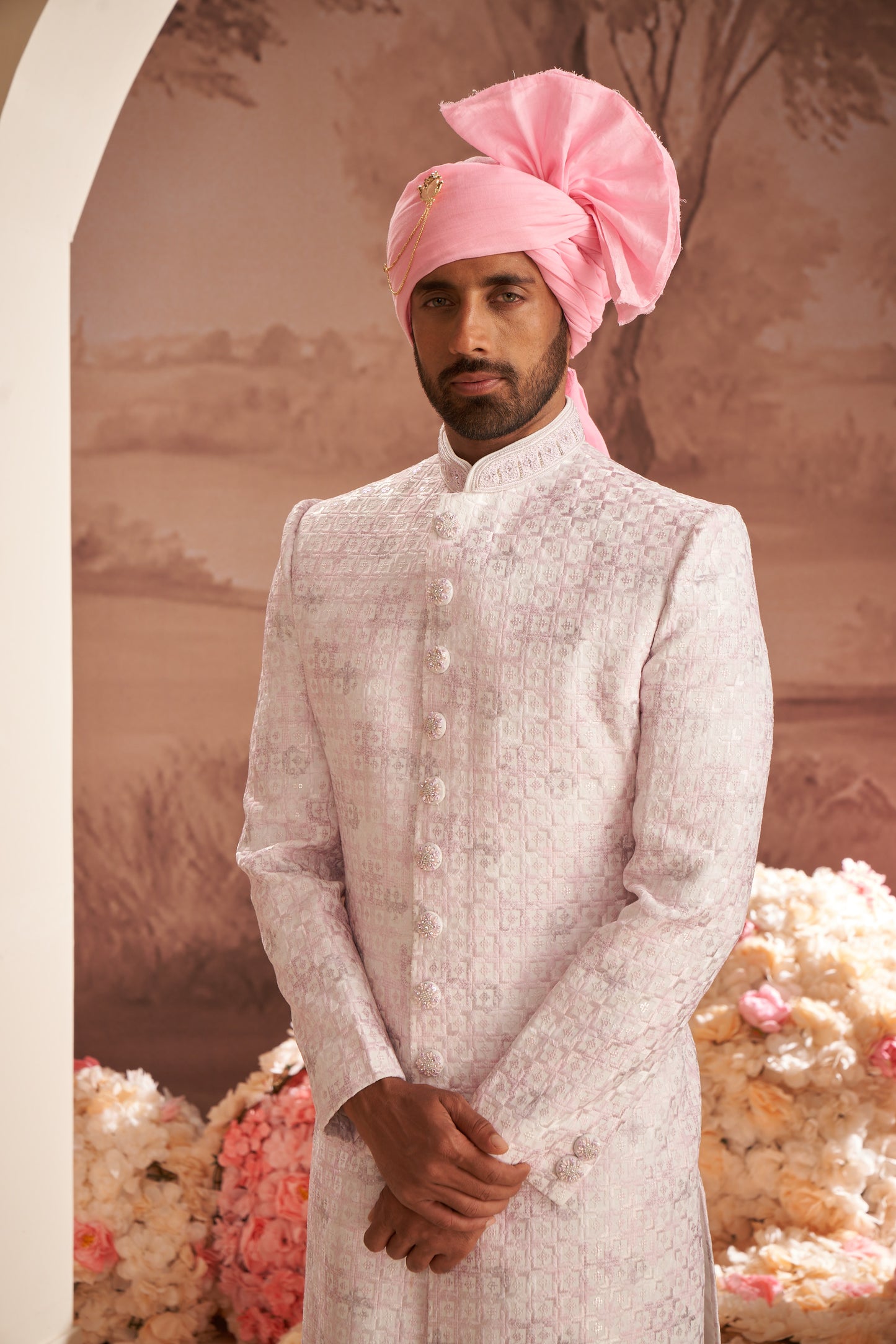 Sherwani - Pink
