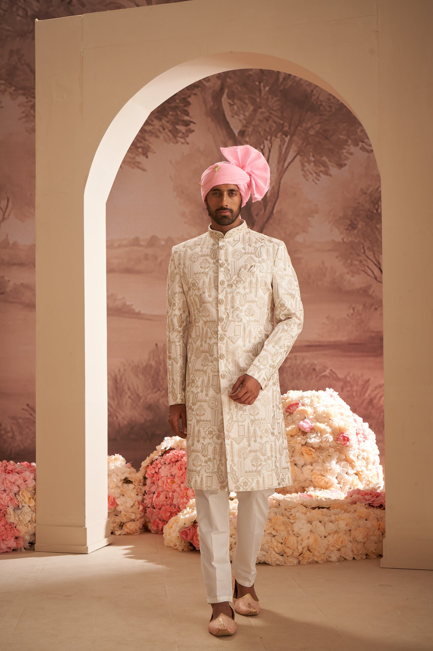 Sherwani - Cream