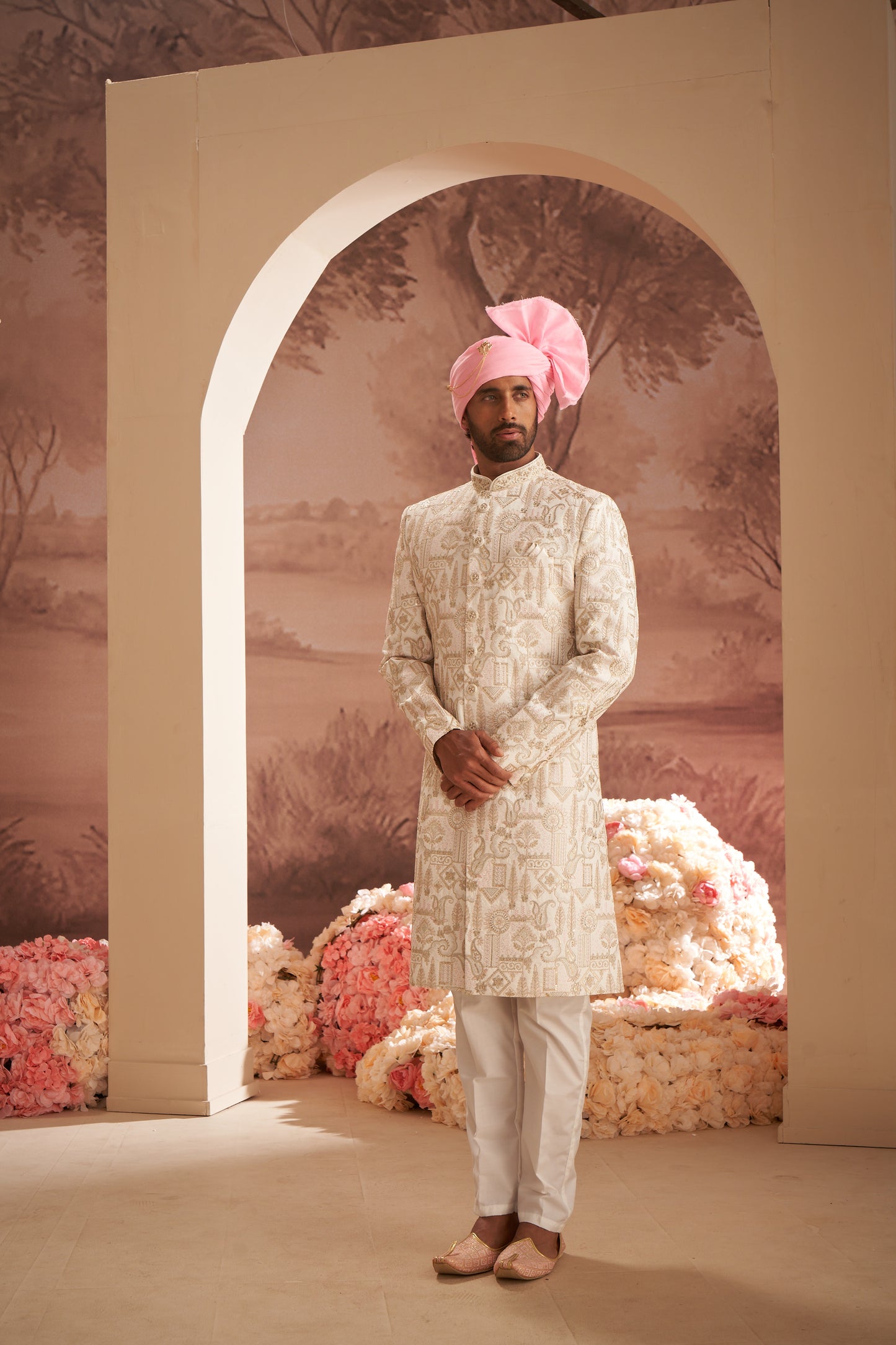 Sherwani - Cream