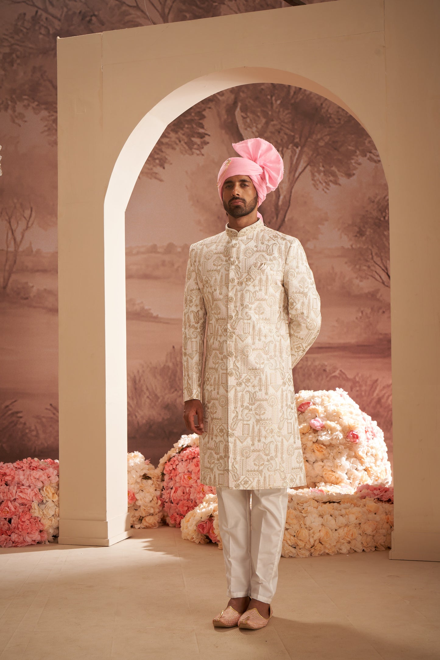 Sherwani - Cream