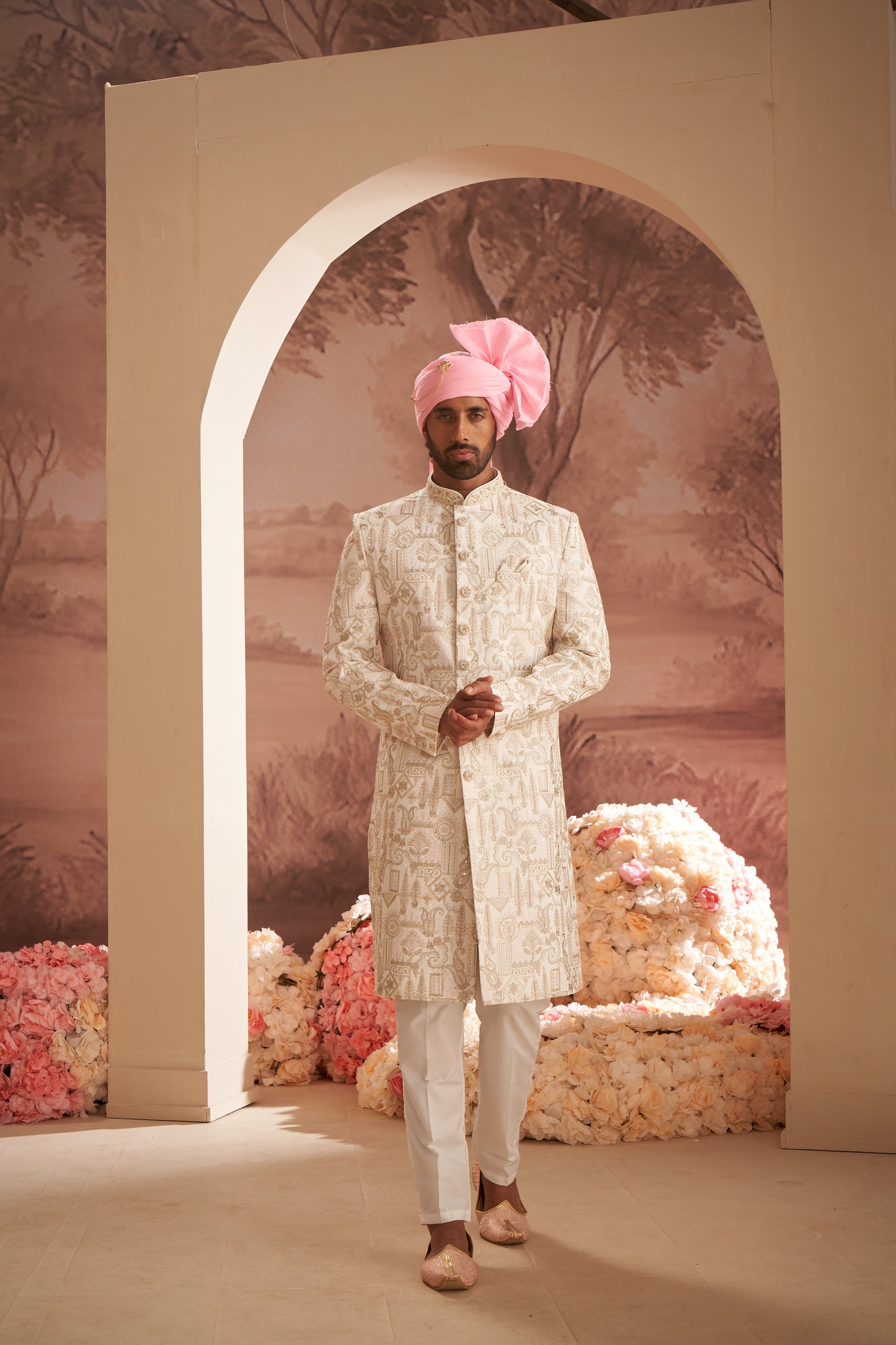Sherwani - Cream