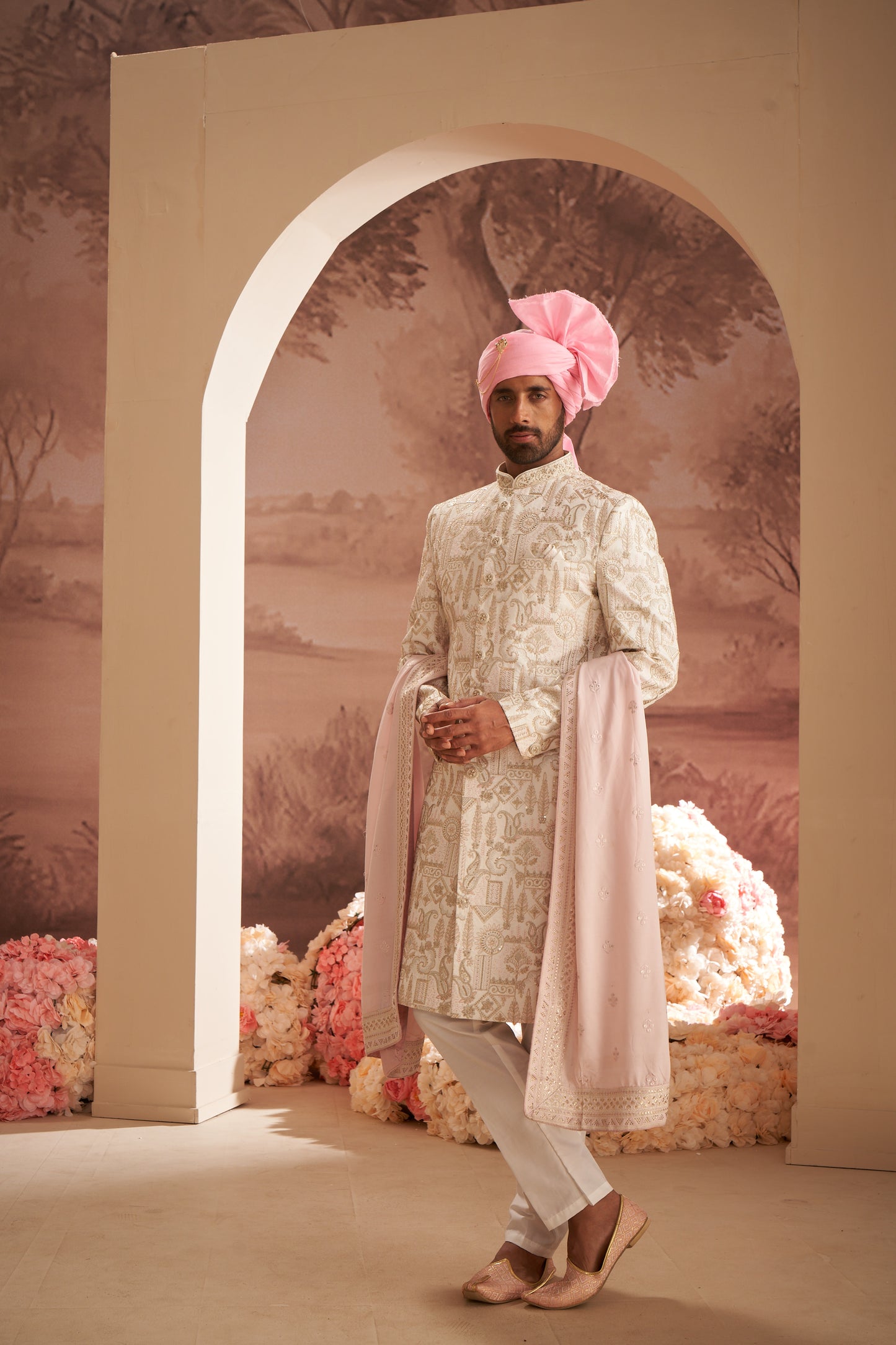 Sherwani - Cream