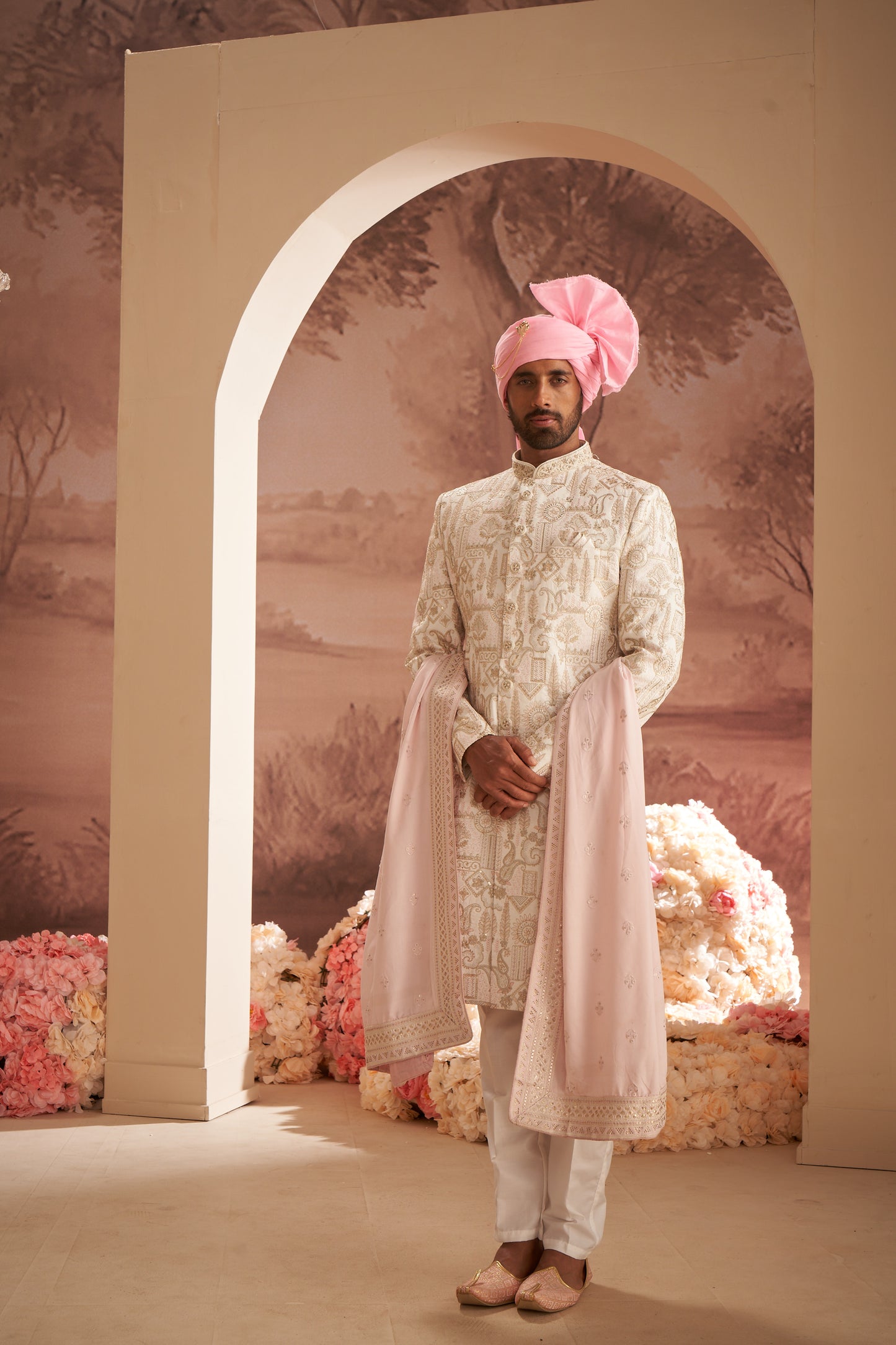 Sherwani - Cream