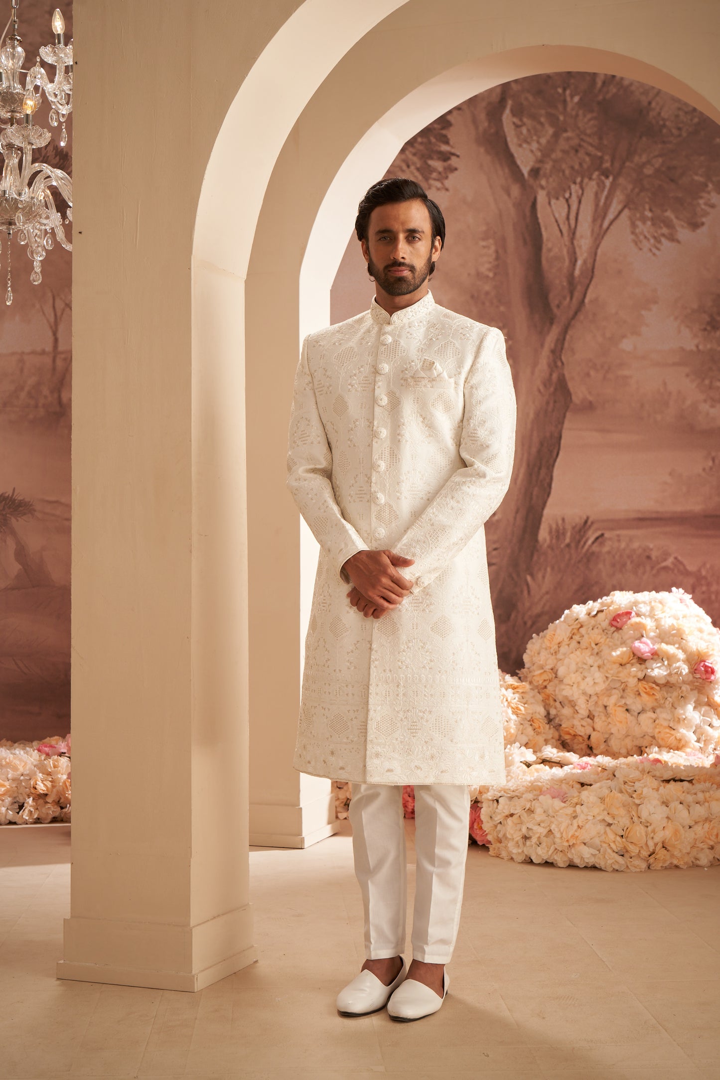 Sherwani - White