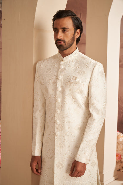 Sherwani - White