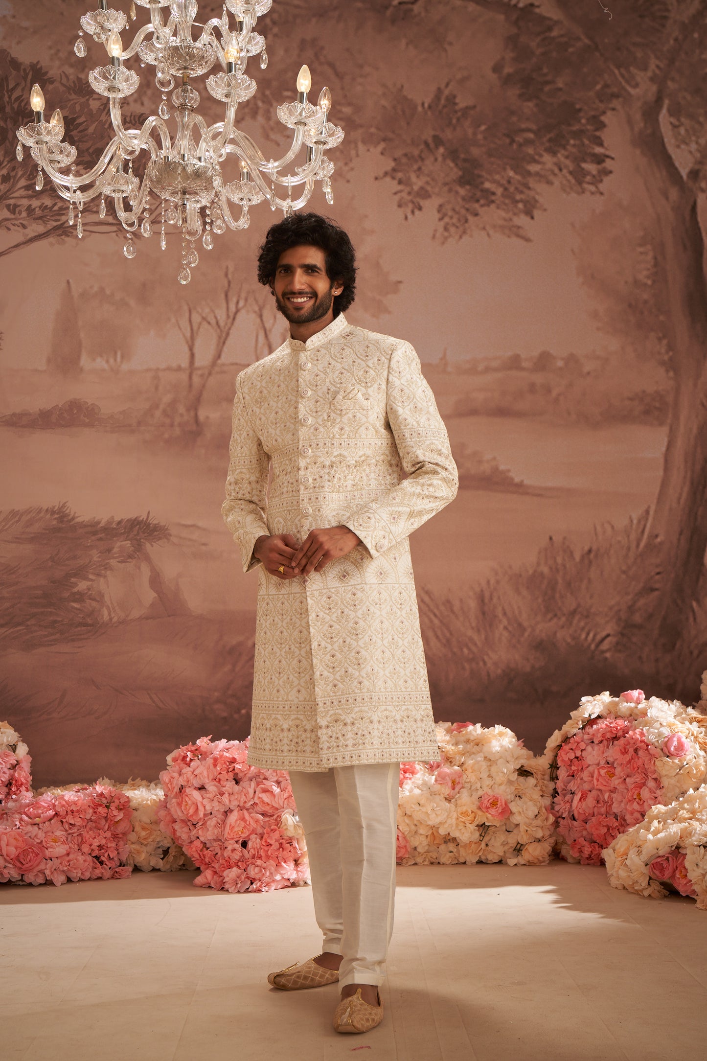Sherwani - Cream