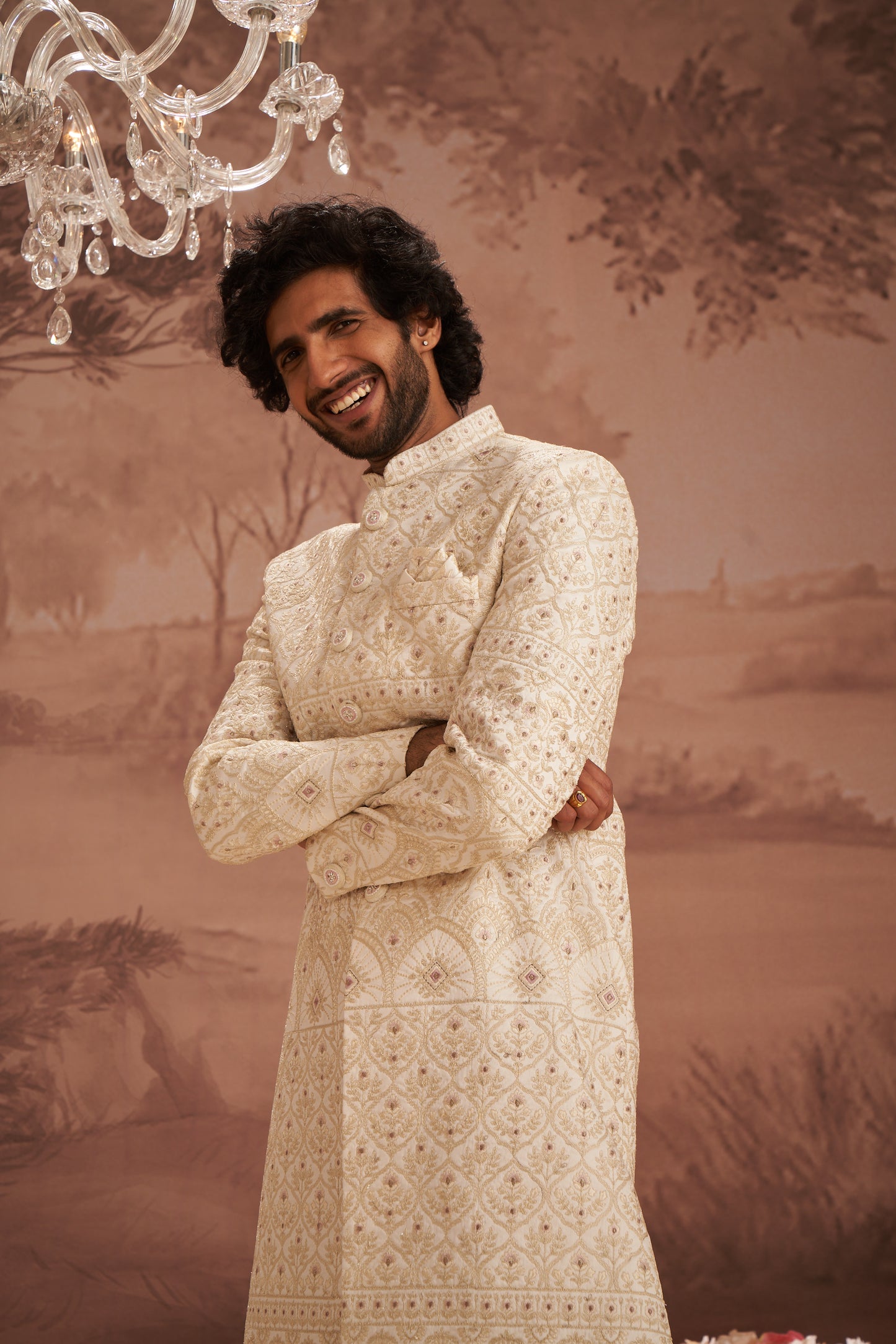 Sherwani - Cream