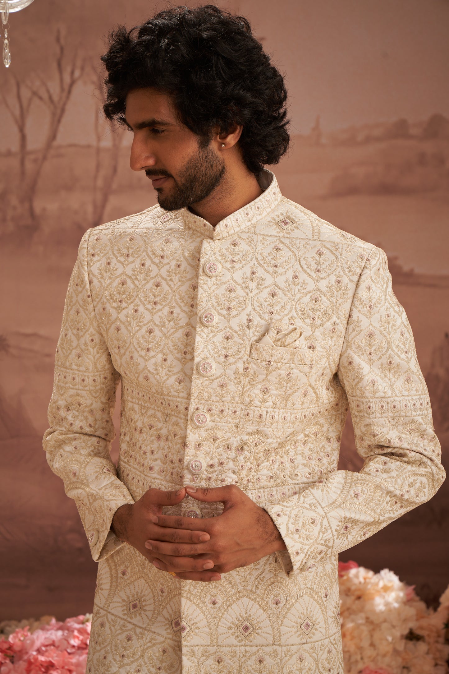Sherwani - Cream