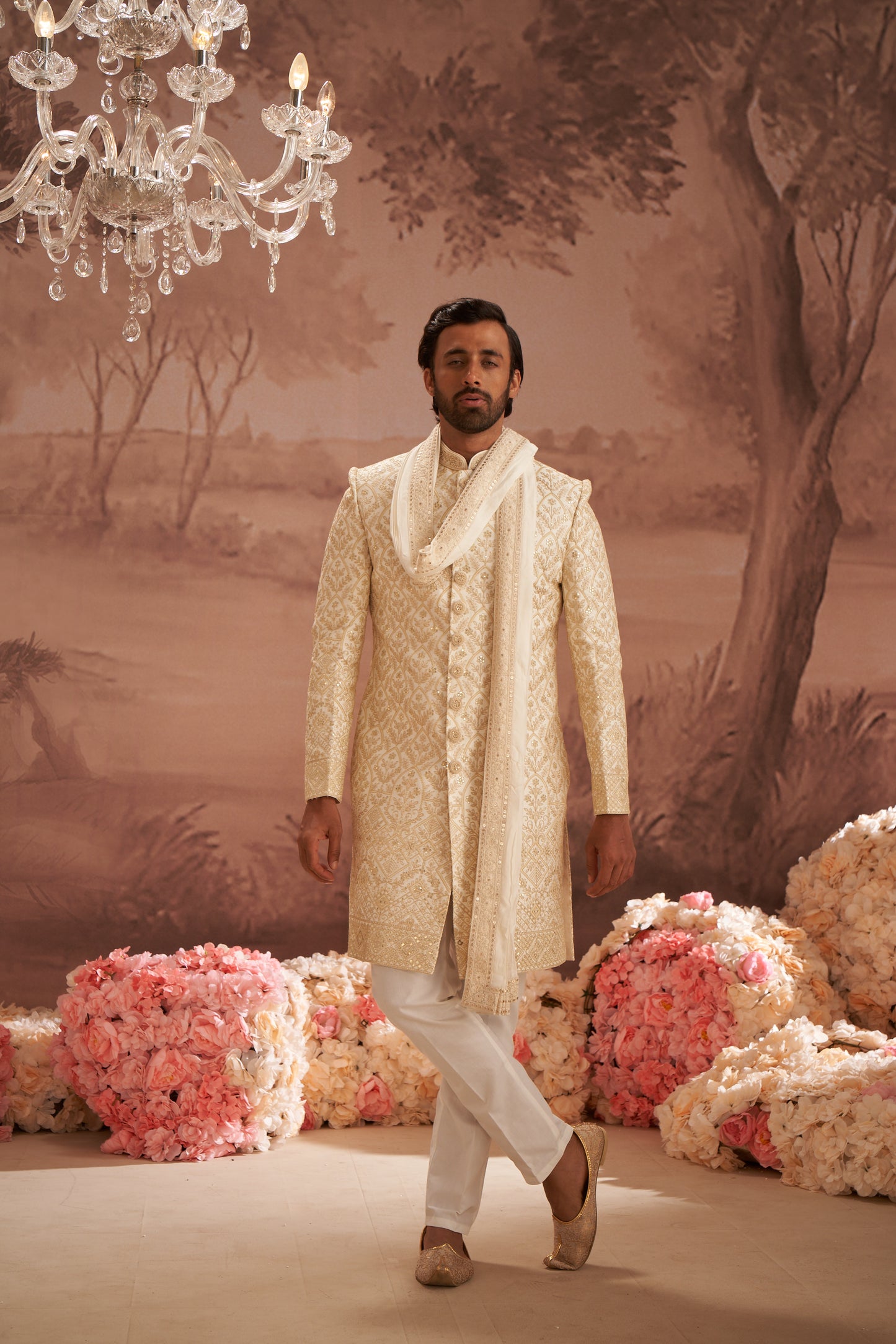 Sherwani - Gold