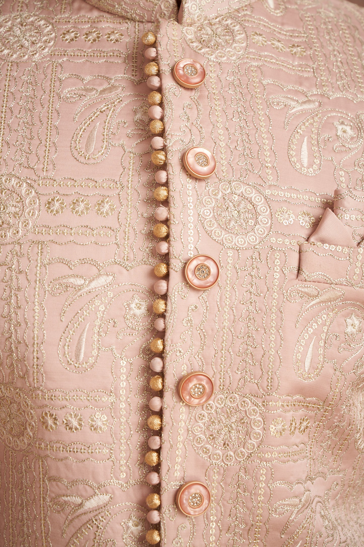 Sherwani - Peach