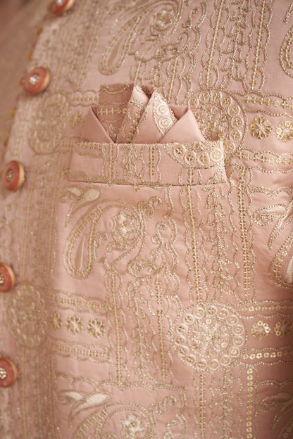 Sherwani - Peach