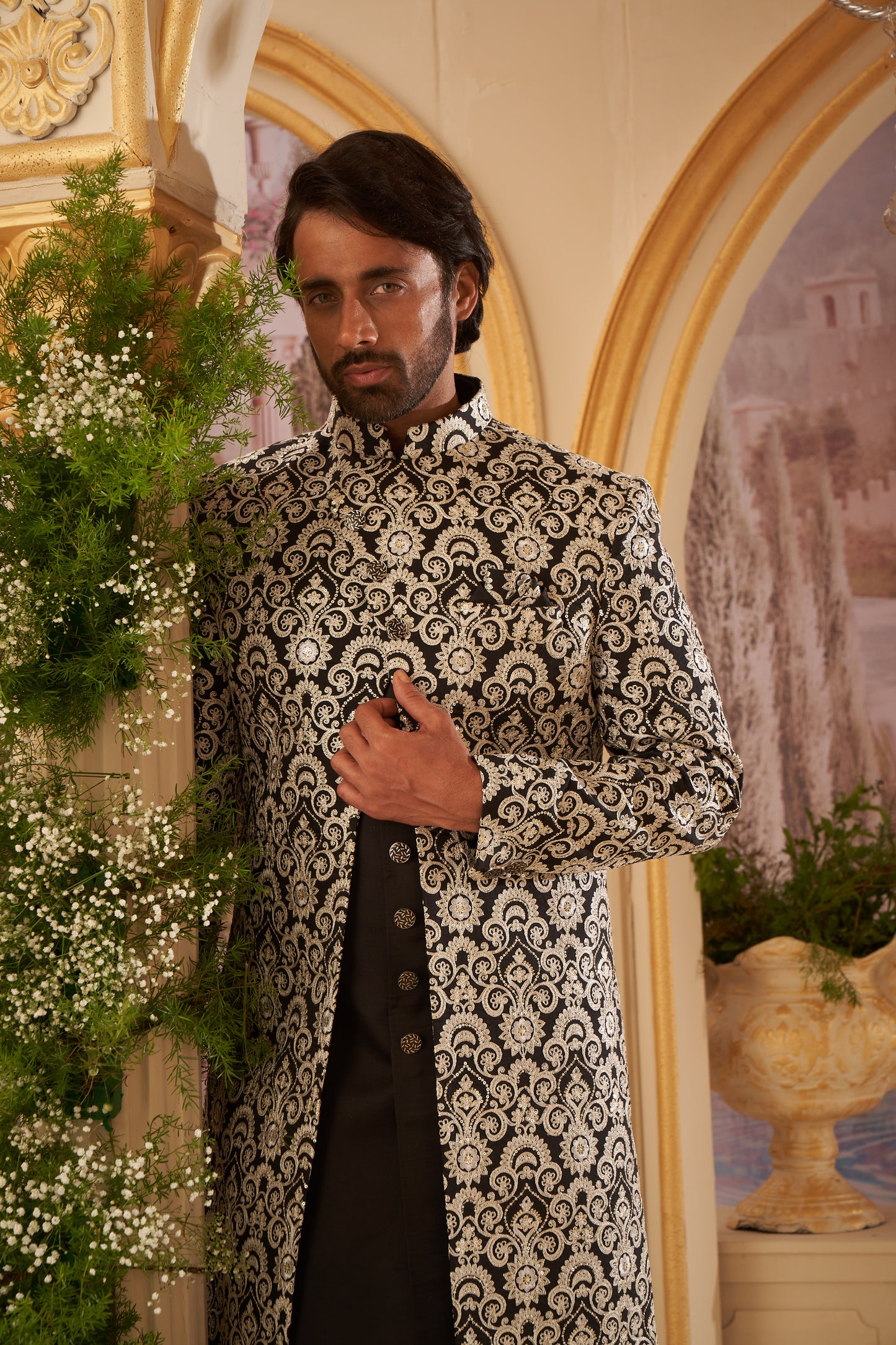 Indo Western Front Open - Black