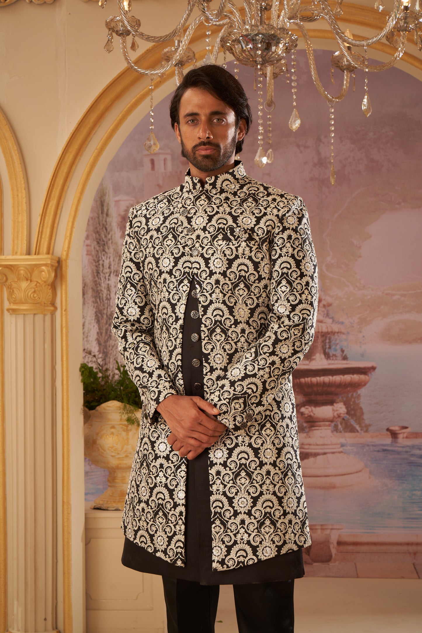 Indo Western Front Open - Black