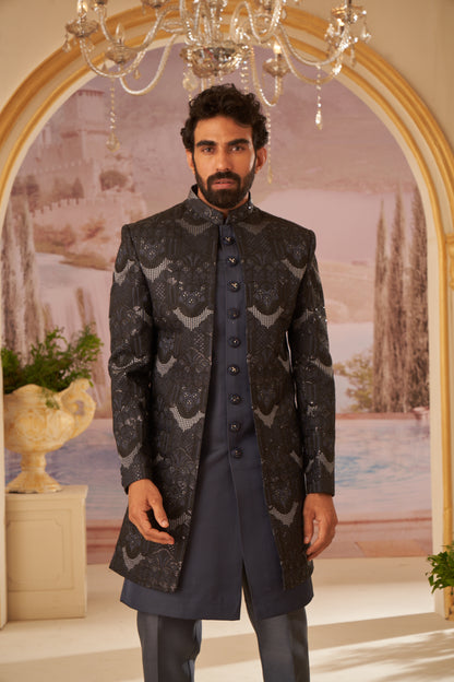 Indo Western Front Open - Black