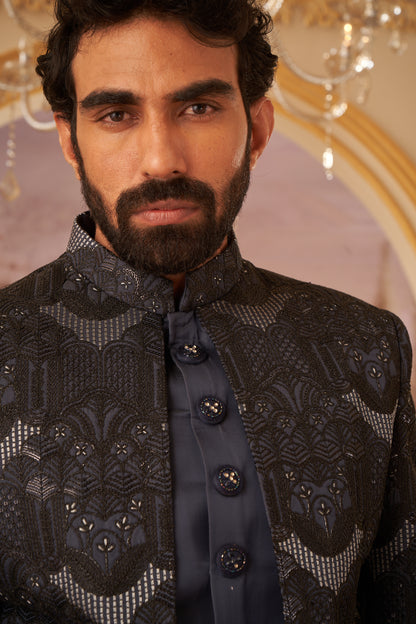 Indo Western Front Open - Black
