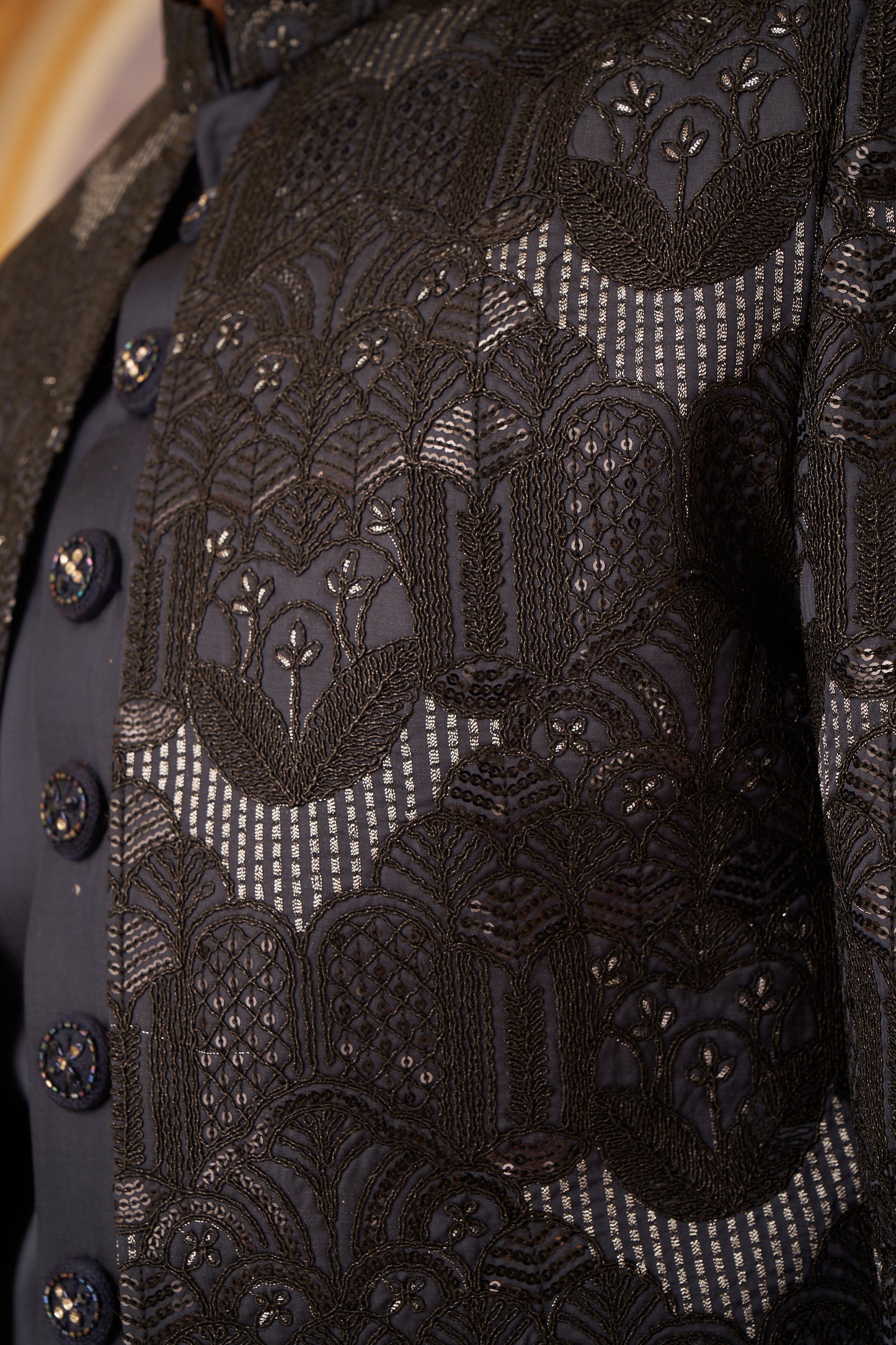 Indo Western Front Open - Black