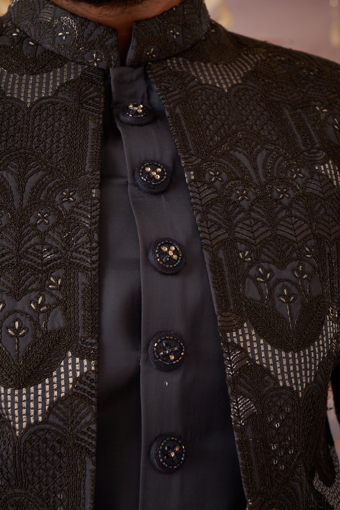 Indo Western Front Open - Black