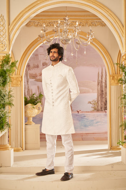 Indo Western - White