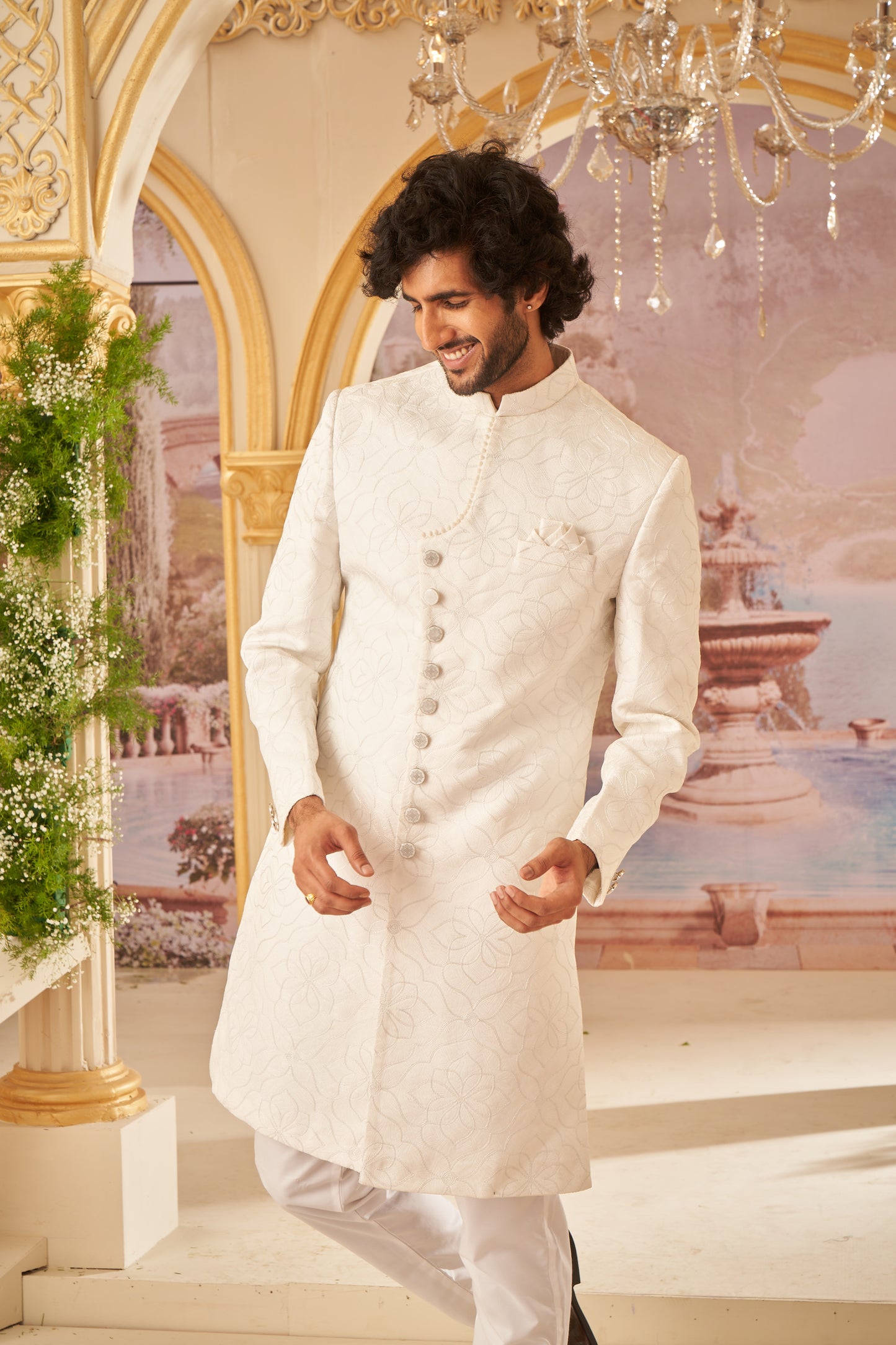 Indo Western - White