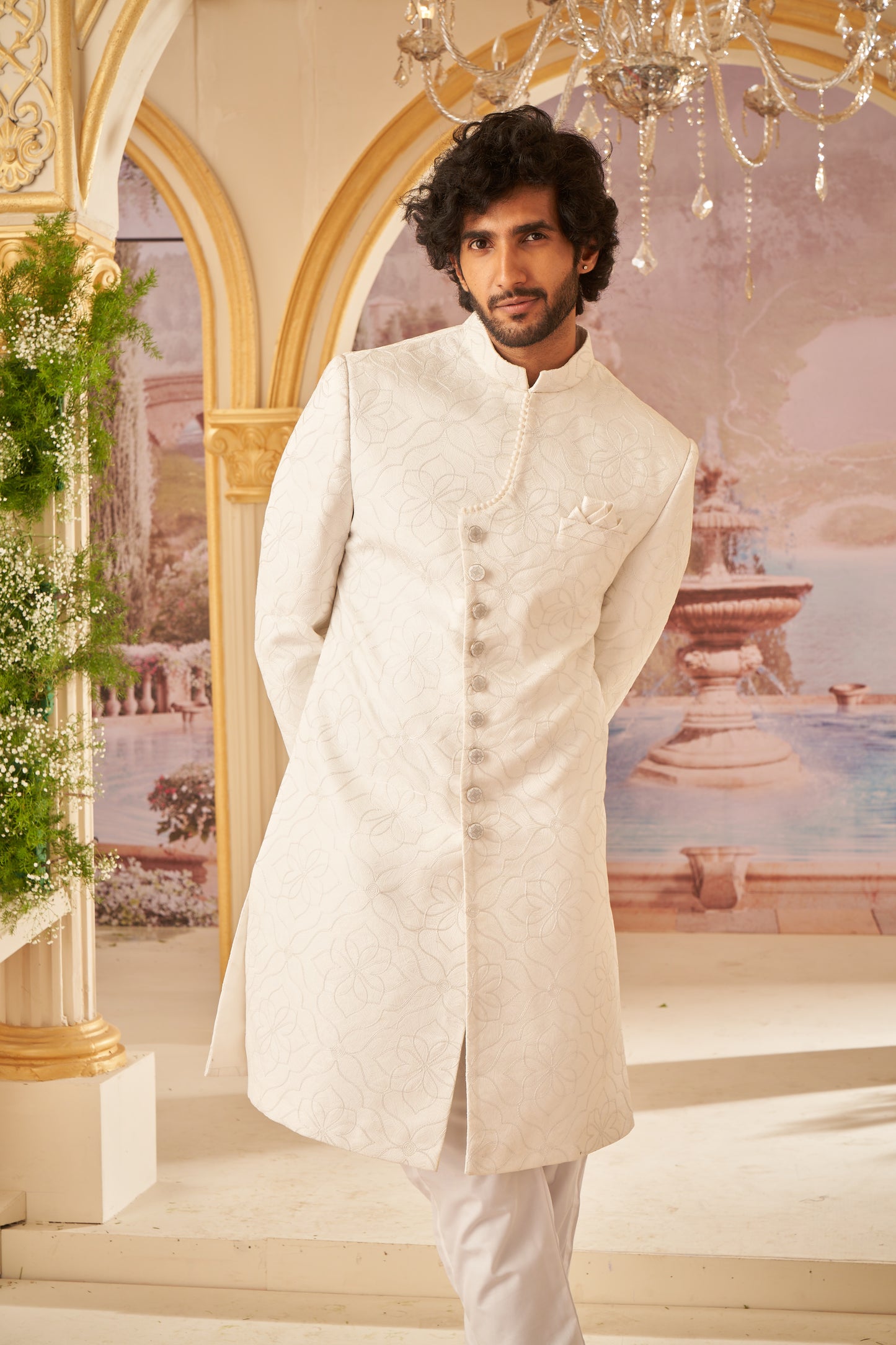 Indo Western - White