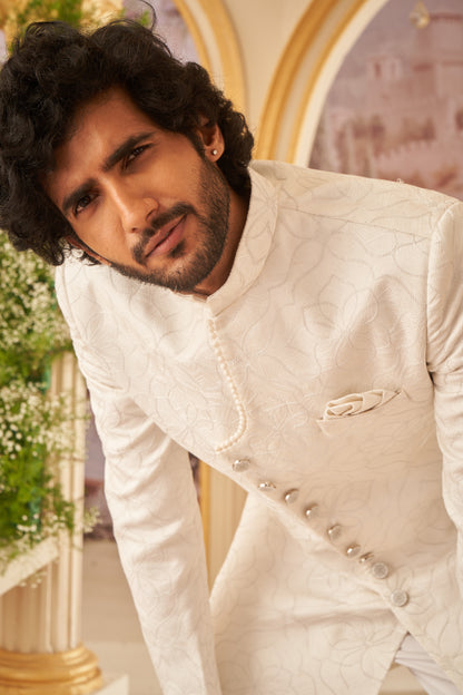 Indo Western - White