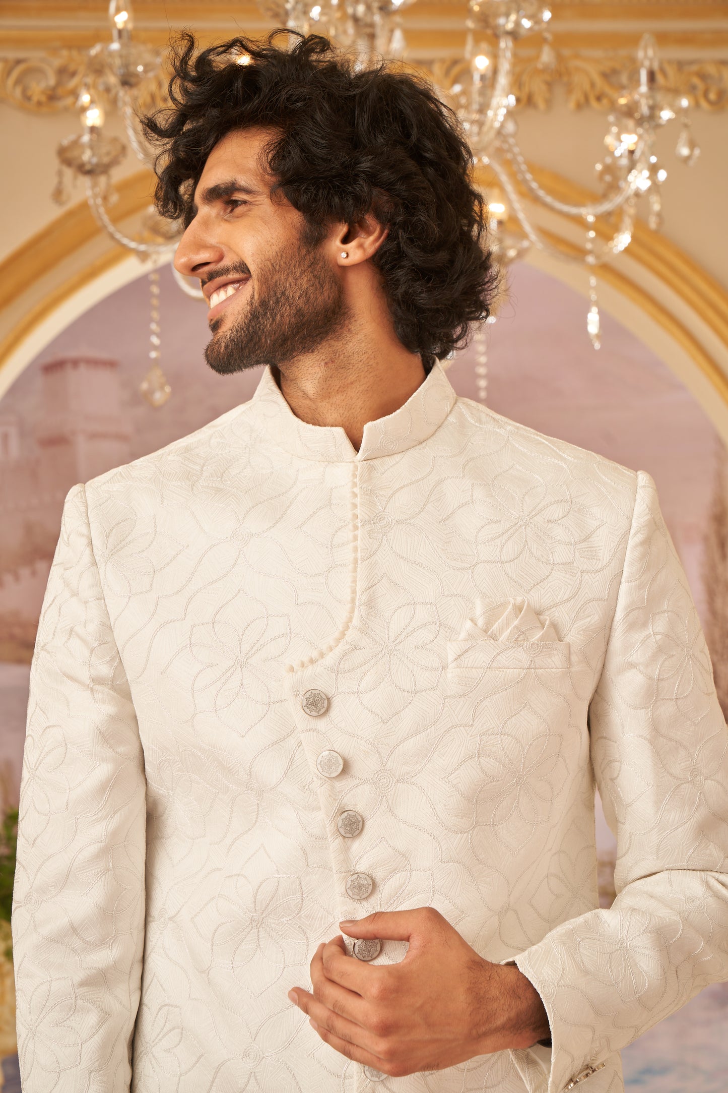 Indo Western - White