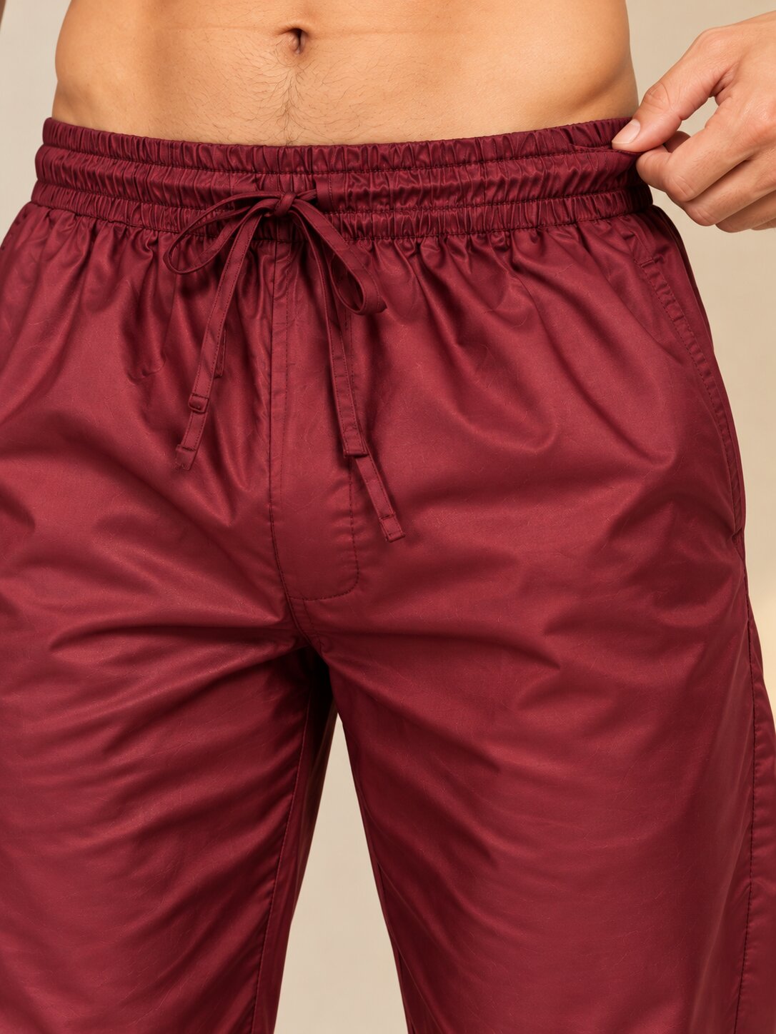 Men's Premium Maroon Straight Fit Pyjama