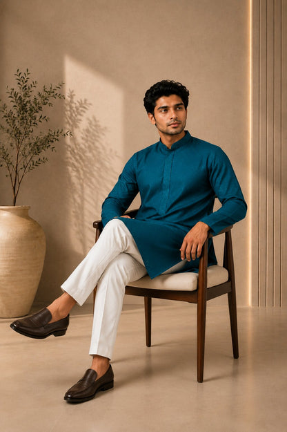 Men’s Rama Textured Kurta Pajama