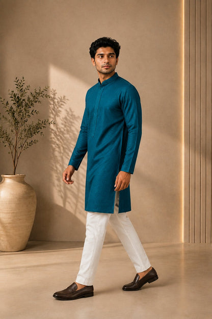 Men’s Rama Textured Kurta Pajama