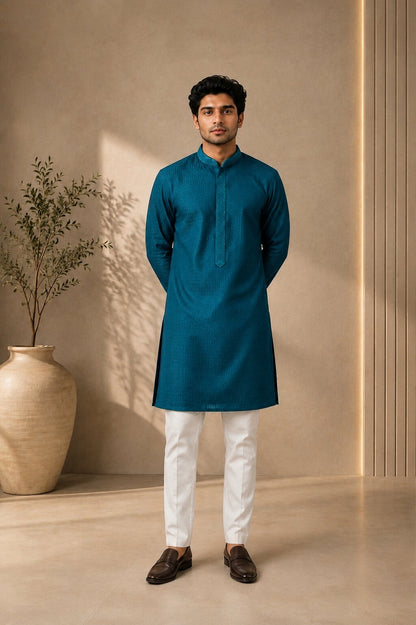 Men’s Rama Textured Kurta Pajama