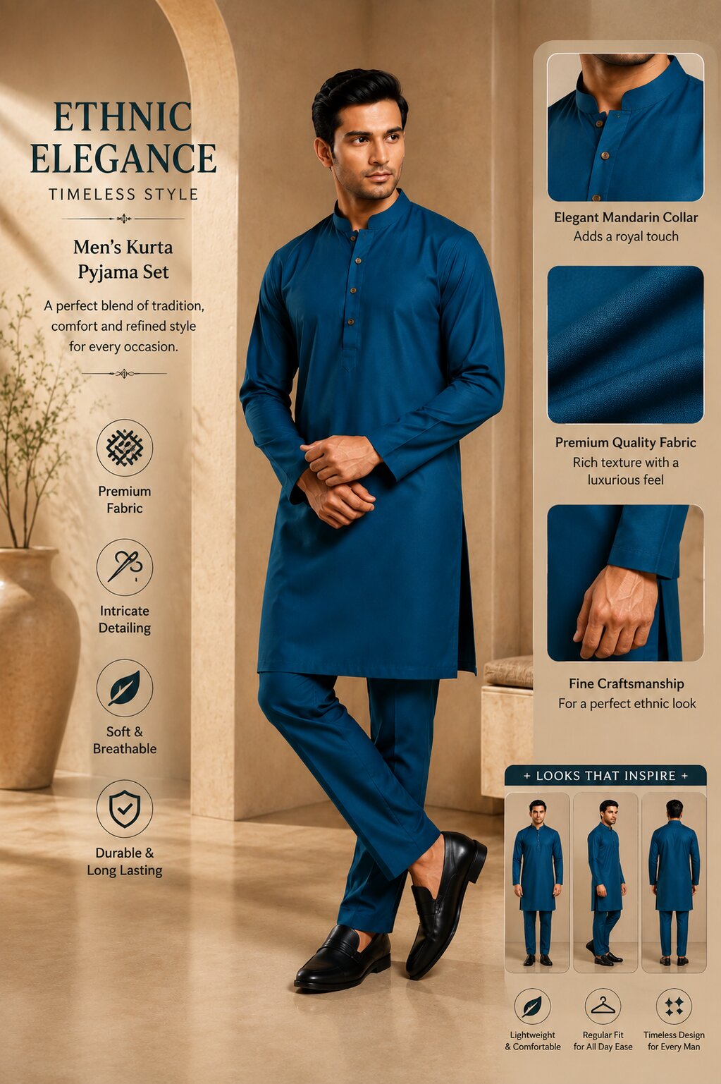 Men’s Rama Kurta Pajama Set