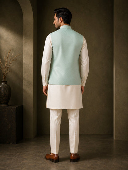 Sea Green Fancy Bundi Jacket