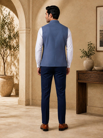 Dark Grey Nehru Jacket (Bundi)