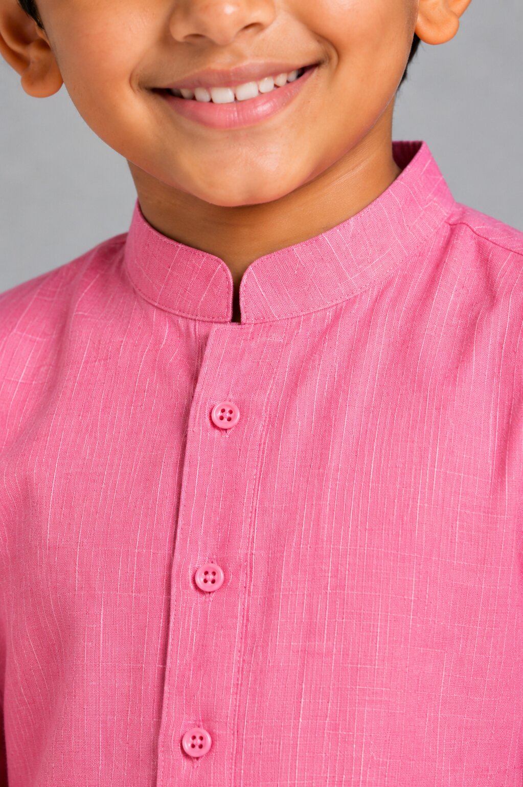 Kids Pink Kurta Pajama Set