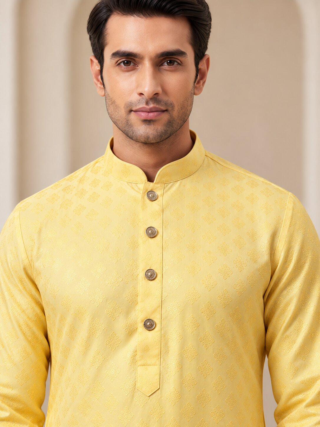 Yellow Kurta Pajama for Men