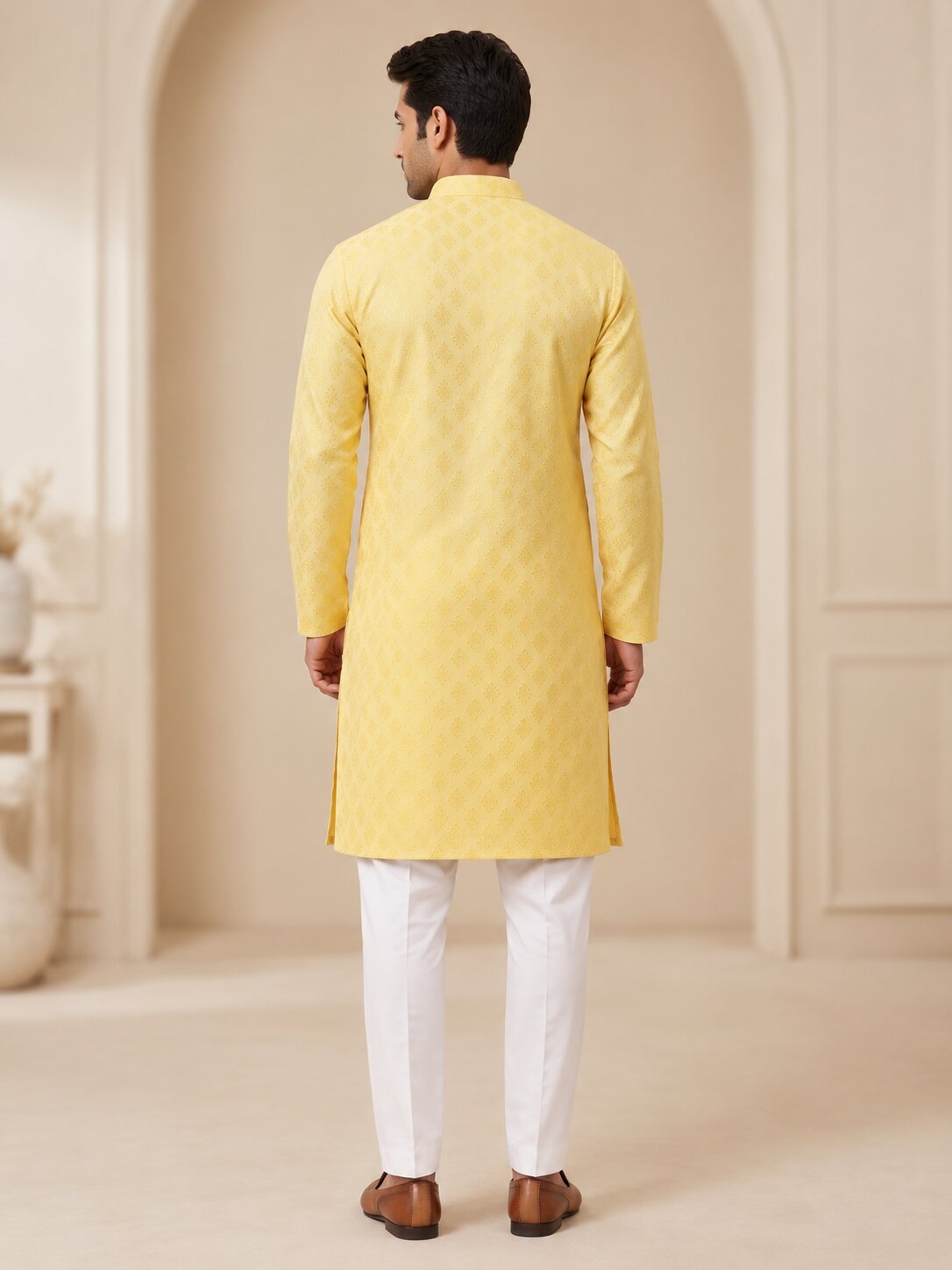 Yellow Kurta Pajama for Men