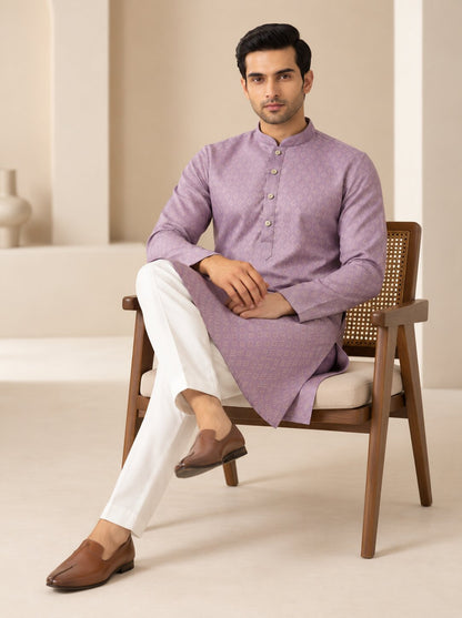 Light Purple Kurta Pajama for Men