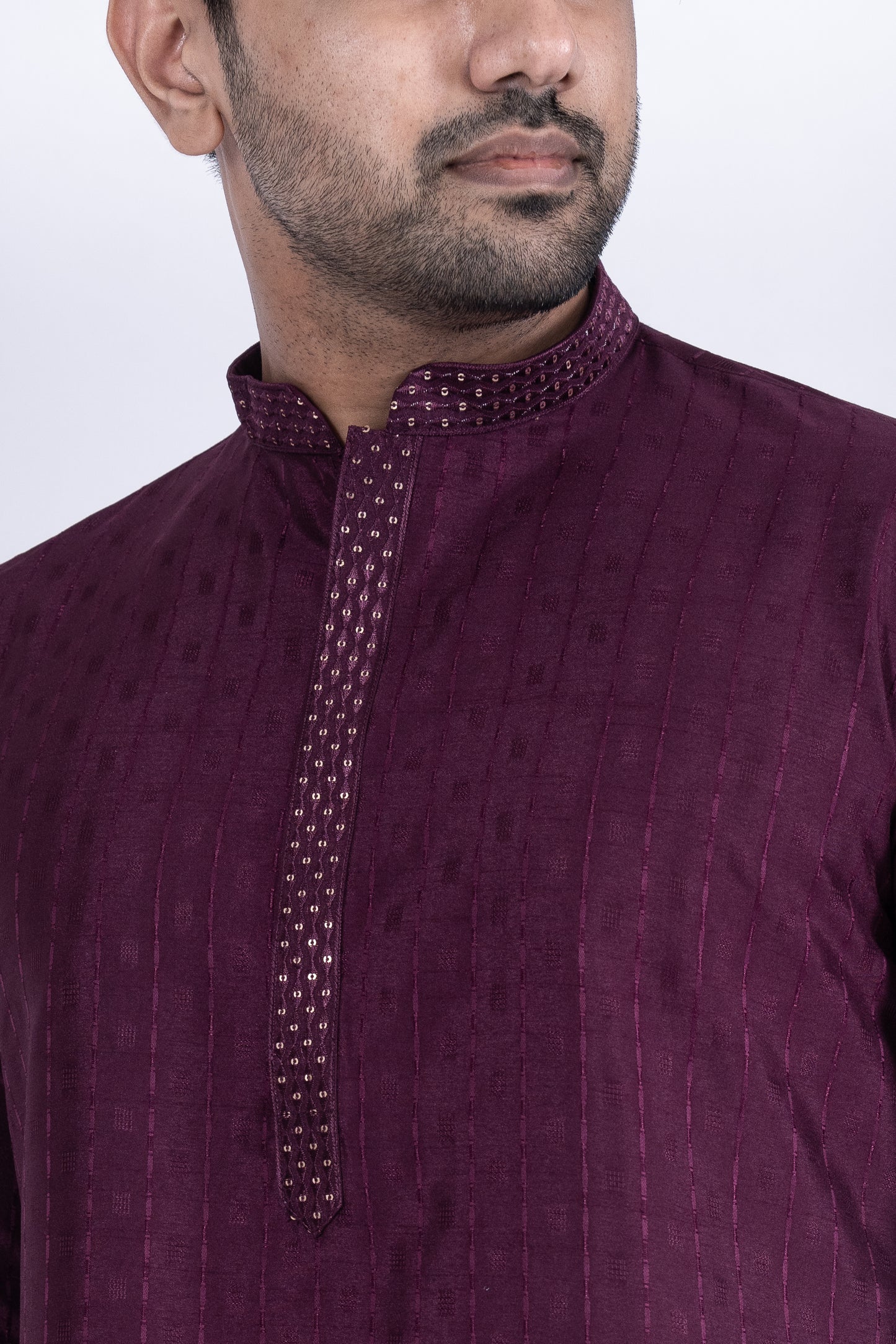 Fancy Kurta - Dark Purple