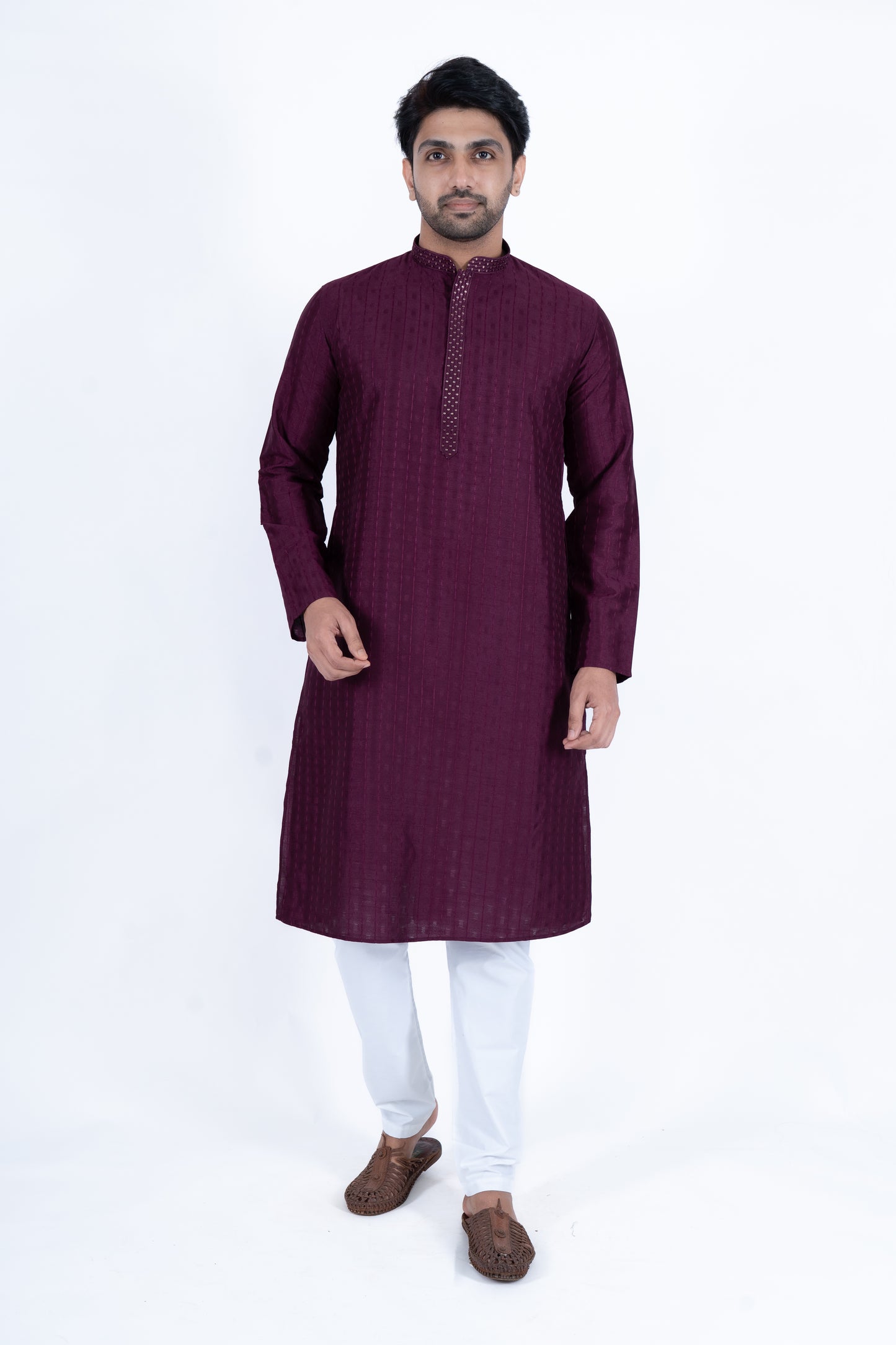 Fancy Kurta - Dark Purple