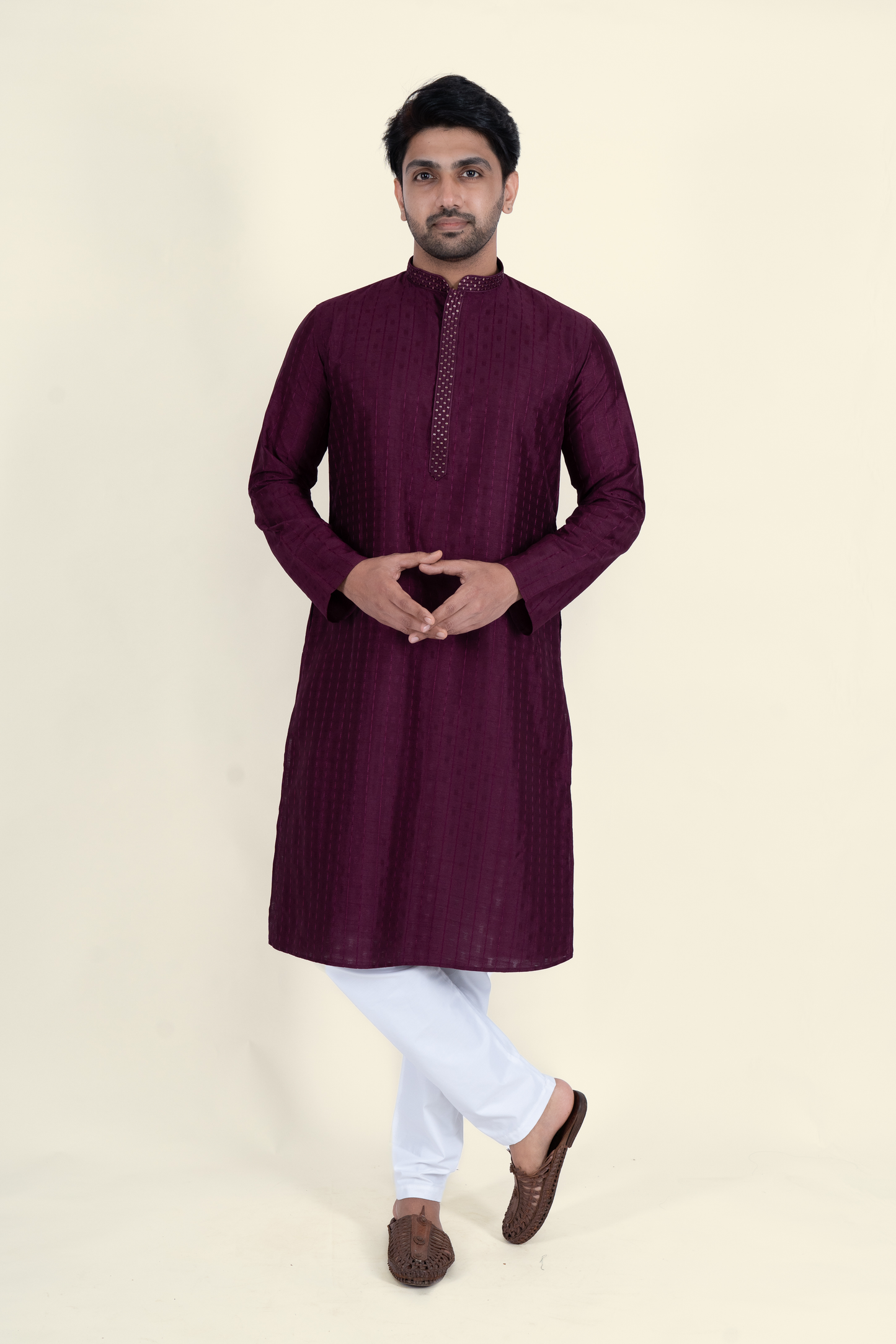 Fancy Kurta - Dark Purple