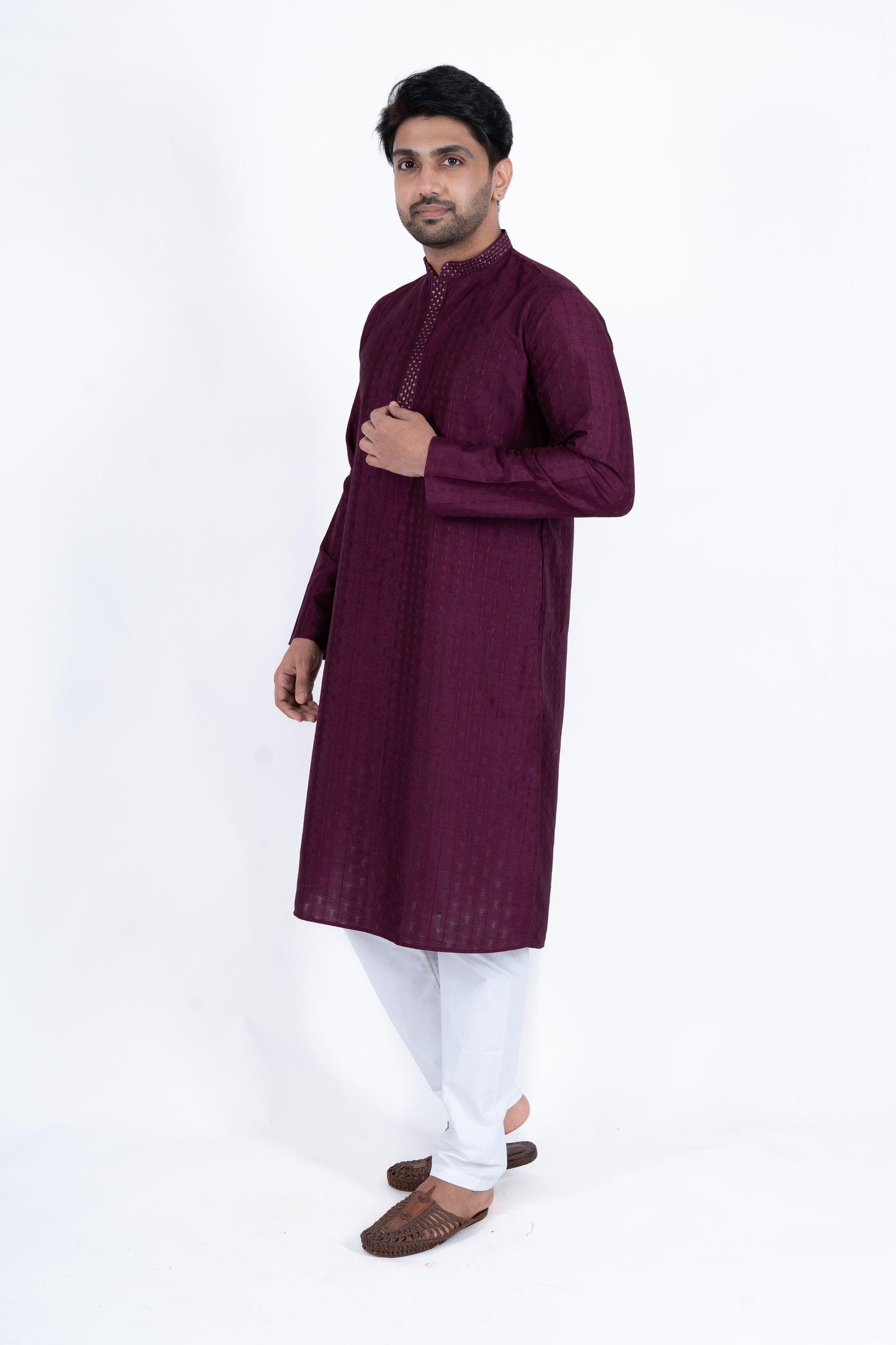 Fancy Kurta - Dark Purple