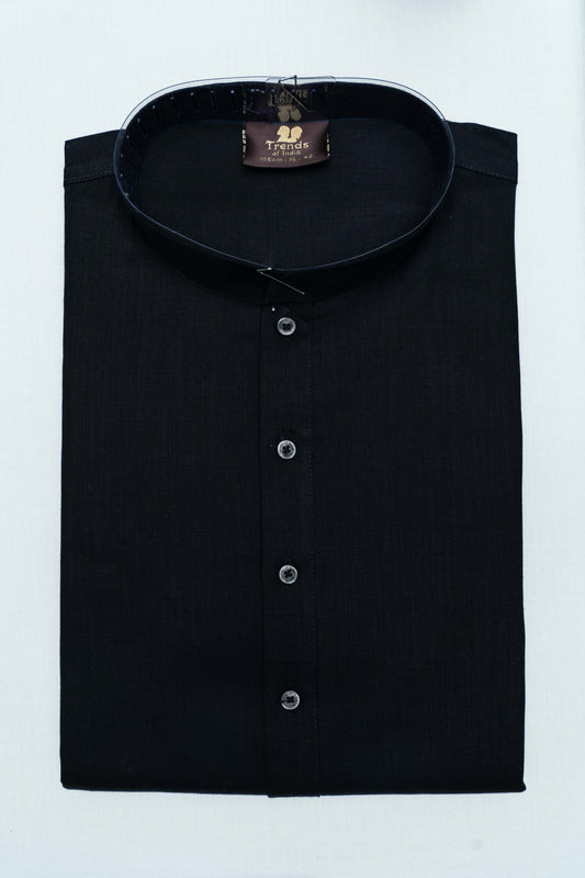 Cotton Kurta - Black